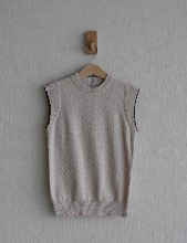[SS23 MF #09] knit vest_beige