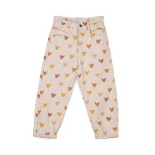 	[MIPOUNET]LOVE MOM FIT PRINTED JEANS