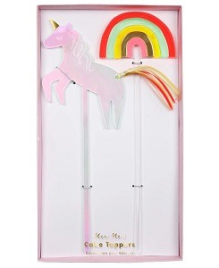 메리메리 Unicorn &amp; Rainbow Cake Toppers