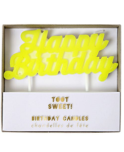 메리메리 Happy Birthday Candle_yellow