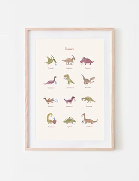 [MUSHIE] Poster Large Dinosaurs