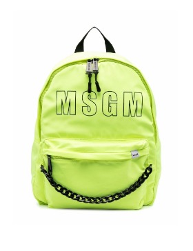 [SS22 MSGM] NYLON BACKPACK UNISEX MS028796_FLUO YELLOW