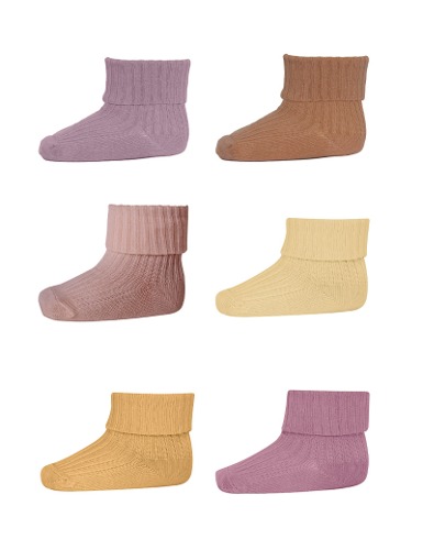 [SS23 MD #03] Cotton rib baby socks 533 6color