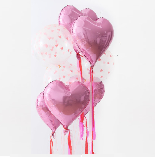 메리메리 Heart Mylar Balloons 
