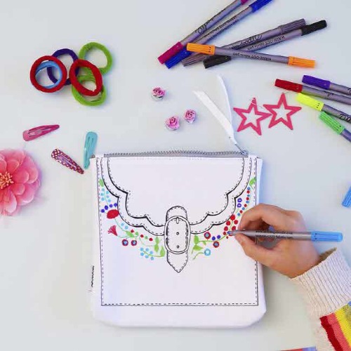 doodle accessory pouch - colour &amp; design