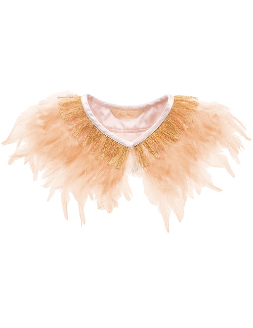 Peach Feather Capelet