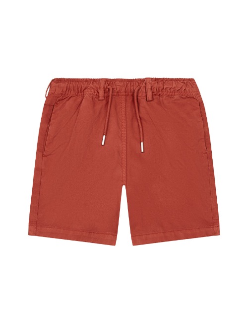 [SS22][HUNDRED PIECES] ADJUSTABLE WAIST SHORTS_BRICK RED