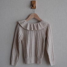 frill collar sweater